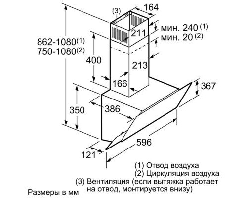 Витяжка кухонна Bosch DWK065G60R