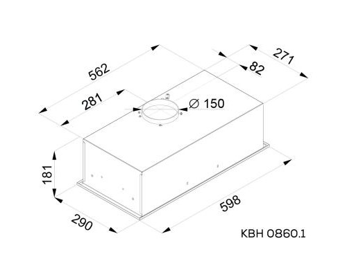Витяжка кухонна Kernau KBH 0860.1 X
