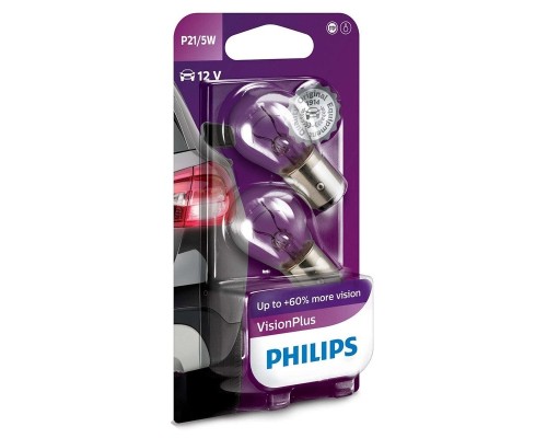Автолампа Philips 21/5W (12499 VP B2)
