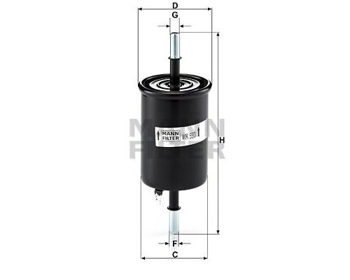 Фільтр паливний Mann WK55/3