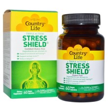 Вітамінно-мінеральний комплекс Country Life Антистресовий Енергетичний Комплекс, Stress Shield, 60 ве (CLF-05034)