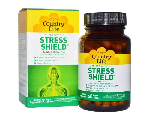 Вітамінно-мінеральний комплекс Country Life Антистресовий Енергетичний Комплекс, Stress Shield, 60 ве (CLF-05034) Вітамінно-мінеральний комплекс Country Life Антистресовий Енергетичний Комплекс, Stress Shield, 60 ве (CLF-05034)