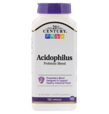 Пробіотики 21st Century Суміш пробіотиків Acidophilus, 150 капсул (CEN-22928)