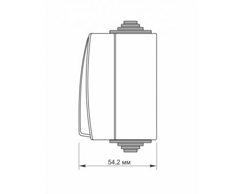 Кнопка дзвінка Videx VIDEX BINERA IP65 Кнопка звонка серая (VF-BNW11DB-G) (VF-BNW11DB-G)