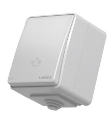 Кнопка дзвінка Videx VIDEX BINERA IP65 Кнопка звонка серая (VF-BNW11DB-G) (VF-BNW11DB-G)