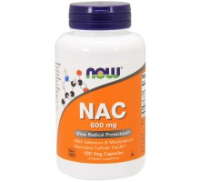 Амінокислота Now Foods NAC (N-Ацетил-L-Цистеин) 600мг, 100 гелевих капсул (NOW-00085) 