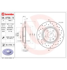 Гальмівний диск Brembo 08.A759.1X