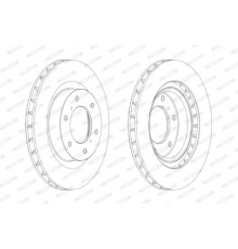 Гальмівний диск FERODO DDF1757C