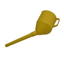 Лійка автомобільна Poputchik універсальна 3 в 1 жовта (07-003)