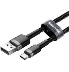 Дата кабель USB 3.1 AM to Type-C 1.0m 3A grey-black Baseus (CATKLF-BG1)