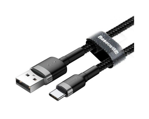 Дата кабель USB 3.1 AM to Type-C 1.0m 3A grey-black Baseus (CATKLF-BG1)