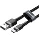 Дата кабель USB 3.1 AM to Type-C 1.0m 3A grey-black Baseus (CATKLF-BG1)