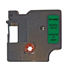 Стрічка для принтера етикеток UKRMARK RL-D-40919P-BK/GR, аналог DYMO S0720740, 9мм х 7м. (900294)