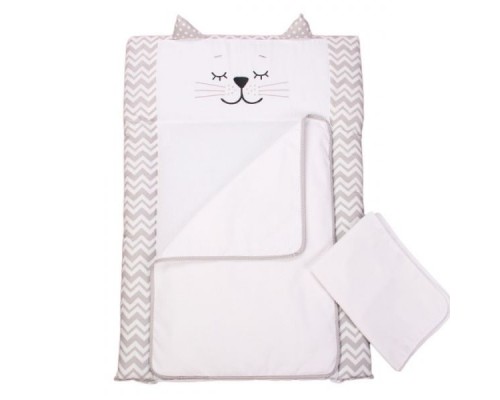 Пеленальний матрацик Верес Smiling animals white-grey (50*70) (424.06)