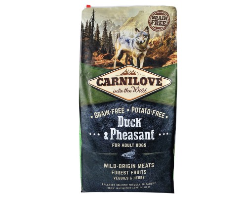 Сухий корм для собак Carnilove Adult Duck and Pheasant 12 кг (8595602508860)