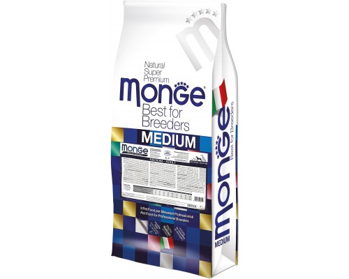 Сухий корм для собак Monge Dog Medium Adult зі смаком курки та рису 15 кг (8009470006149)