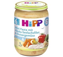 Дитяче пюре HiPP Овочі з морською рибою, 190 г (4062300261563)