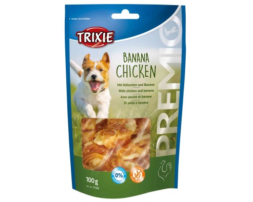 Ласощі для собак Trixie Premio Banana&Chicken банан/курка 100 г (4011905315829)