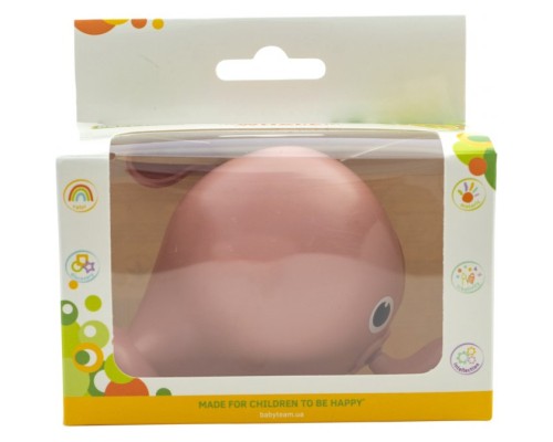 Іграшка для ванної Baby Team Кит Рожевий (9041_рожевий)