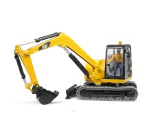 Спецтехніка Bruder Міні-екскаватор Cat з будівельником 1:16 (02466)