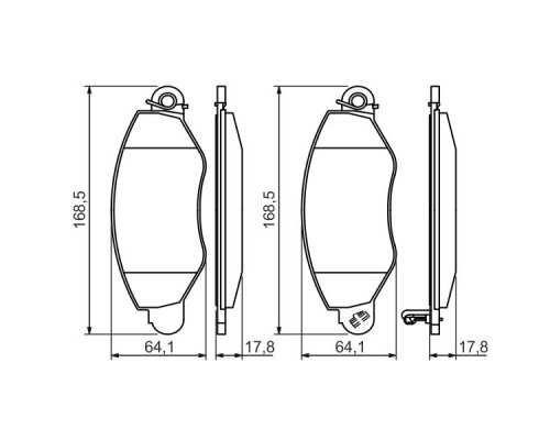 Гальмівні колодки Bosch 0 986 494 037