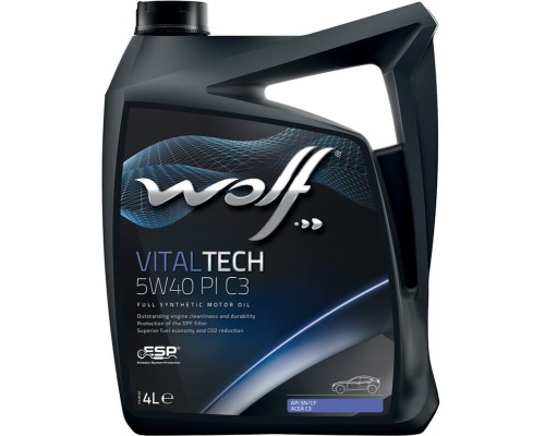 Моторна олива Wolf VITALTECH 5W40 PI C3 4л (8302916)