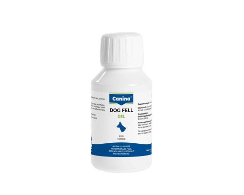 Вітаміни для собак Canina Dog Fell Gel Біотин + цинк для дрібних собак 100 мл (4027565130900)