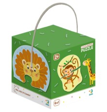 Пазл DoDo 2-3-4 елементи Дикі тварини (300153)