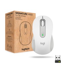 Мишка Logitech Signature M650 L Wireless Mouse for Business Off-White (910-006349)