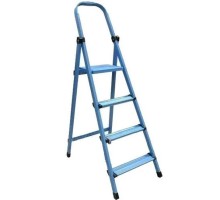 Драбина Work's стрем'янка металева 404 4 сх., синя (63271)