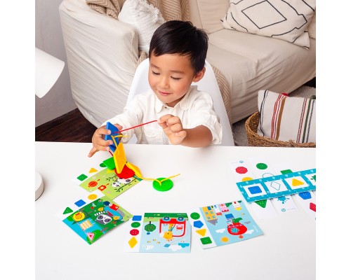 Розвиваюча іграшка Vladi Toys Гра з ґудзиками Fisher Price Шнуруємо-комбінуємо (укр) (VT2905-24)