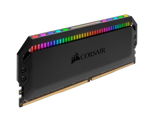 Модуль пам'яті для комп'ютера DDR4 32GB (2x16GB) 3200 MHz Dominator Platinum RGB Black Corsair (CMT32GX4M2C3200C16)