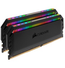 Модуль пам'яті для комп'ютера DDR4 32GB (2x16GB) 3200 MHz Dominator Platinum RGB Black Corsair (CMT32GX4M2C3200C16)