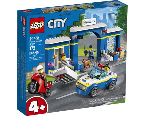 Конструктор LEGO City Переслідування на поліцейській дільниці 172 деталей (60370)
