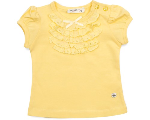 Футболка дитяча Breeze з мереживом (6640-92G-yellow)