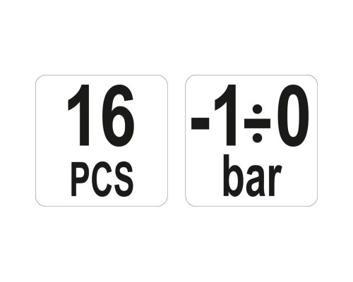 Насос ручний Yato вакуумний діагностичний 16 ел. (YT-0673)