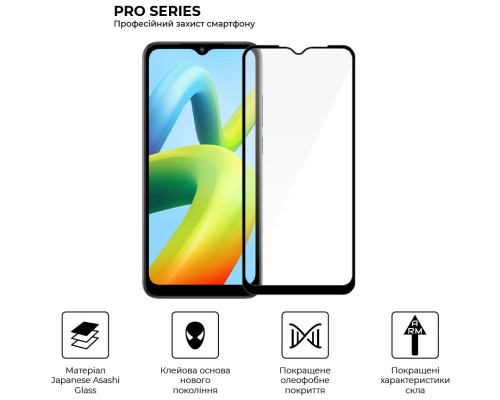Скло захисне Armorstandart Pro Xiaomi Redmi A2 Black (ARM66569) Скло захисне Armorstandart Pro Xiaomi Redmi A2 Black (ARM66569)