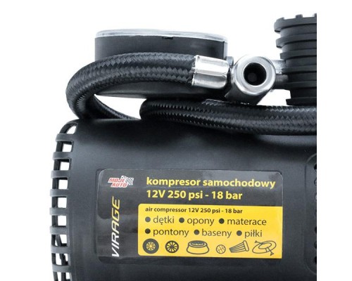Автомобільний компресор VIRAGE 12V 250 Psi 18 Атм (93-015)