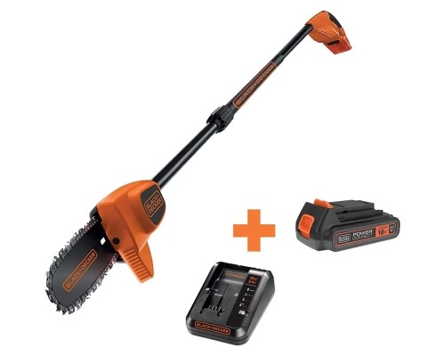 Кущоріз Black&Decker висоторіз, 18V,2Ah, штанга 150-244 см, довжина шини 20 см (GPC1820L20) Кущоріз Black&Decker висоторіз, 18V,2Ah, штанга 150-244 см, довжина шини 20 см (GPC1820L20)