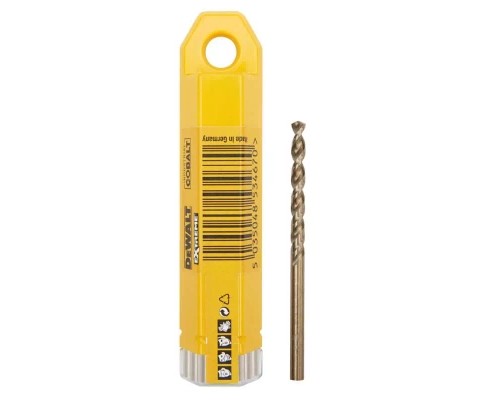 Свердло DeWALT по металу EXTREME INDUSTRIAL COBALT HSS-CO, 2 х 49 х 24 мм, 10 шт (DT4918)
