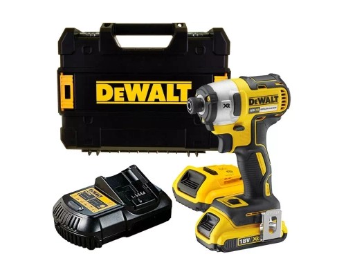 Шуруповерт DeWALT 18V XR Li-Ion, 2x2Ah, безщітковий, 205 Нм, 3250 об/хв, кейс (DCF887D2)