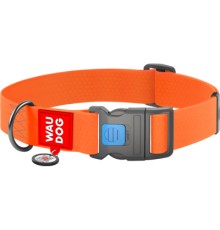 Нашийник для тварин WAUDOG Waterproof з QR паспортом пластиковий фастекс XXL помаранчевий (25114)
