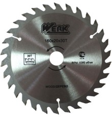 Диск пильний Werk по дереву - 160х20 30 зуб. (36099)