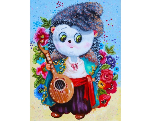 Картина по номерам Santi Пан Їжачок, 30*40см на підрамнику, алмазна (954432)