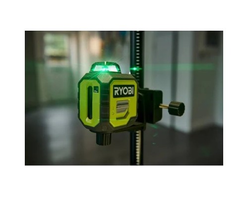 Лазерний нівелір Ryobi RB360GLL, 25 м, 360°, зелений промінь (5133005310)