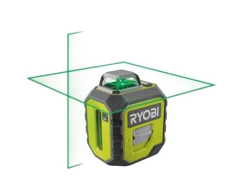 Лазерний нівелір Ryobi RB360GLL, 25 м, 360°, зелений промінь (5133005310)