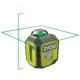 Лазерний нівелір Ryobi RB360GLL, 25 м, 360°, зелений промінь (5133005310)