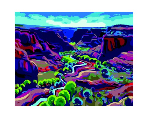 Картина по номерам ZiBi Кольоровий каньйон 40*50 см ART Line (ZB.64109)