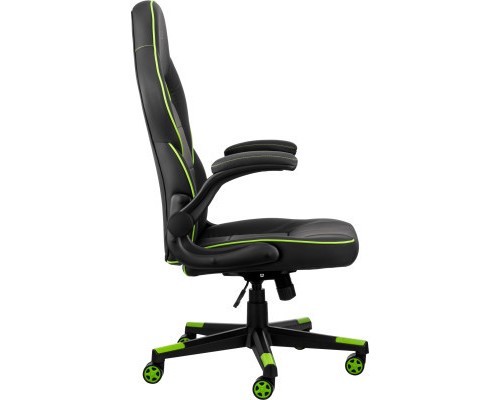 Крісло ігрове 2E Gaming Hebi Black/Green (2E-GC-HEB-BK)