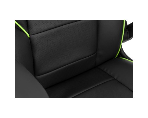 Крісло ігрове 2E Gaming Hebi Black/Green (2E-GC-HEB-BK)